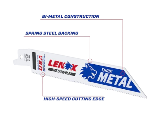 Picture of BLADE, RECIP HEAVY 10TPI 4"