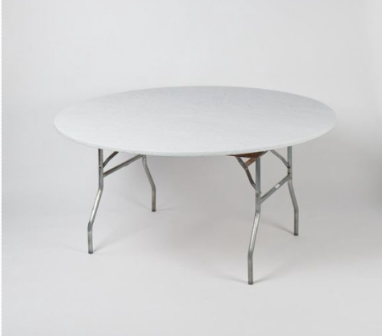 Picture of TABLECOVER, 60" PLASTIC WHITE  RD
