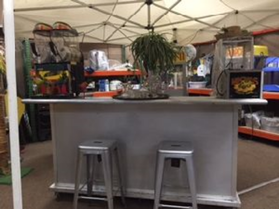 Picture of BAR, 7' ALUMINUM W/4 STOOLS