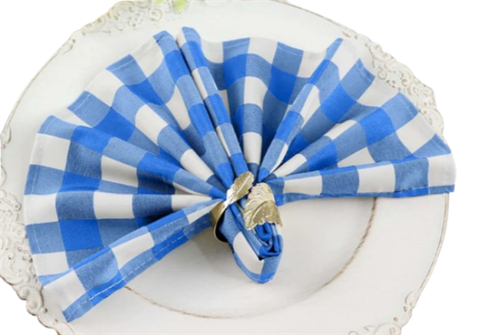 Picture of LINEN, TRC NAPKIN (BLU/WH CK)