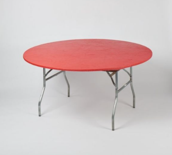 Picture of TABLECOVER, 60"  PLASTIC RED RD