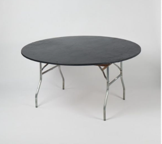 Picture of TABLECOVER, 60" PLASTIC BLACK RD