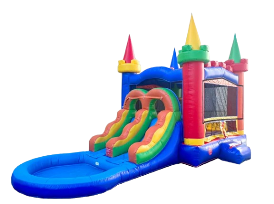 Picture of BOUNCEHOUSE,2-Slide Castle(Wet/Dry)