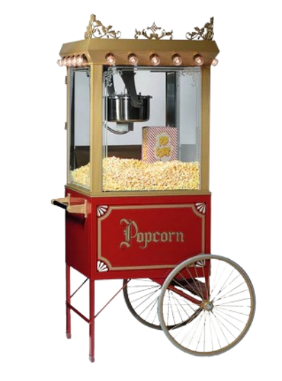 Picture of POPCORN MACHINE, LARGE W/cart(16oz)